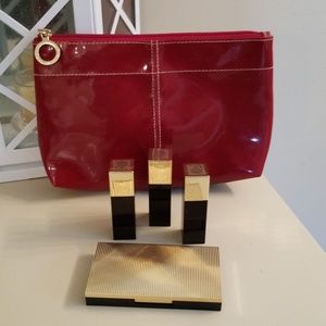 **Hot** Set of Estee Lauder Lipstick, Shadow & Bag